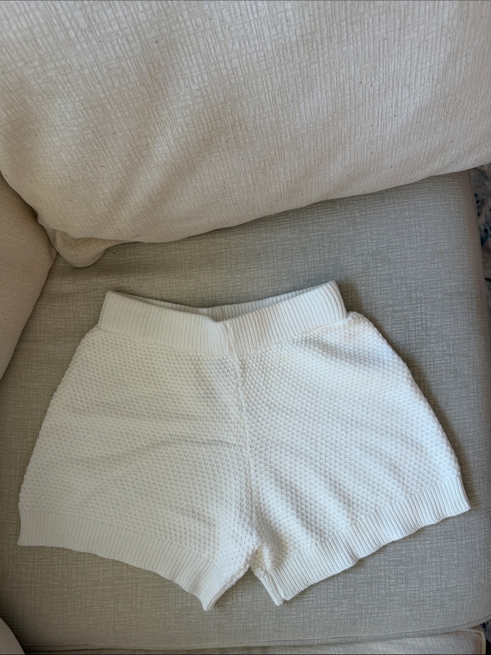 Sincerely Jules Cream Knit Shorts